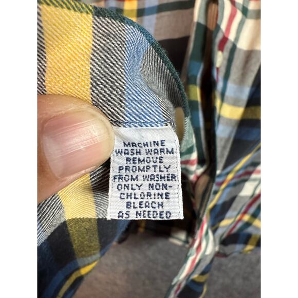 Ralph Lauren Vintage Mens Blaire Multi Color Plaid Got Dot Tag Shirt - Medium - Picture 5 of 7